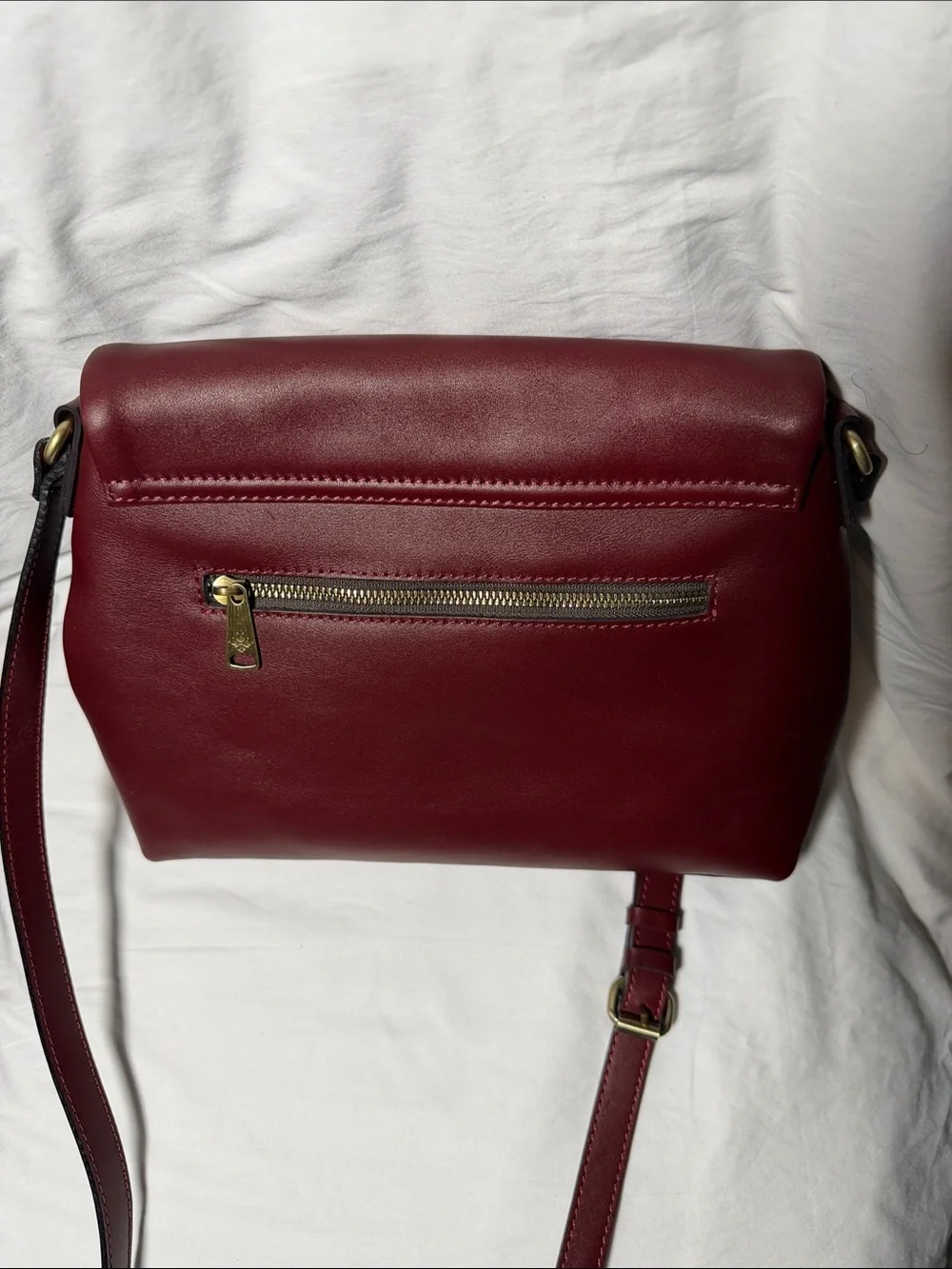 Patricia Nash Burgundy Leather Crossbody Bag - Picture 13 of 14